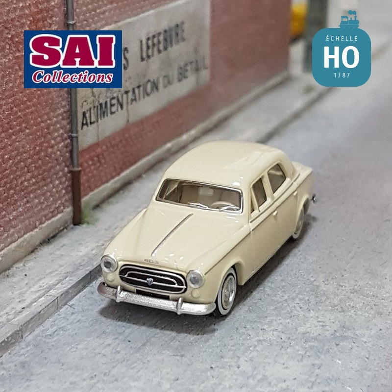 Peugeot 403 berline beige ivoire HO SAI 6201 - Maketis