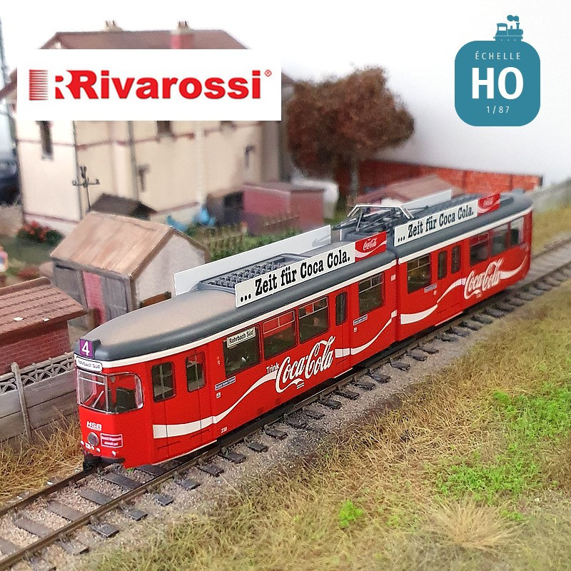 Tramway Duewag Gt6 Heidelberger "Coca Cola" Ep IV-V Digital HO Rivarossi HR2861D - Maketis