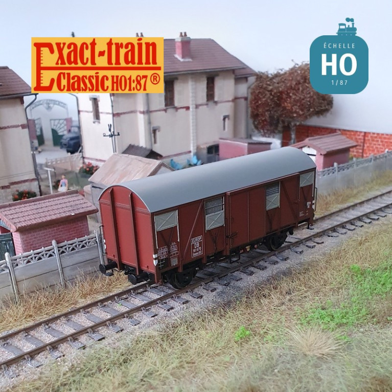 Wagon couvert type Gmms 60 EUROP DB Ep III HO Exact-Train EX21001 - Maketis Wagon couvert type Gmms 60 EUROP DB Ep III HO Exact-Train EX21001 - Maketis