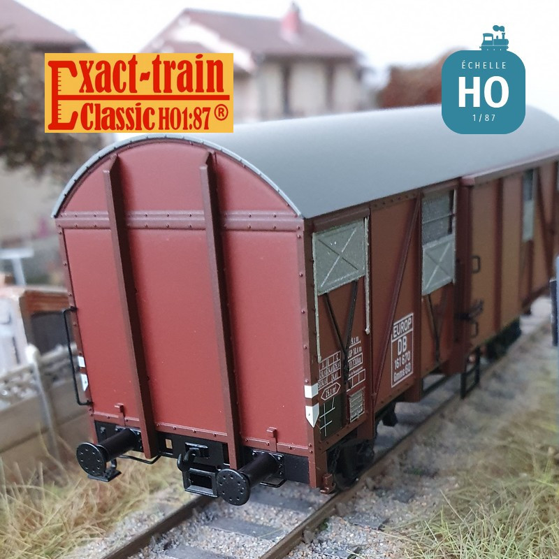 Wagon couvert type Gmms 60 EUROP DB Ep III HO Exact-Train EX21001 - Maketis