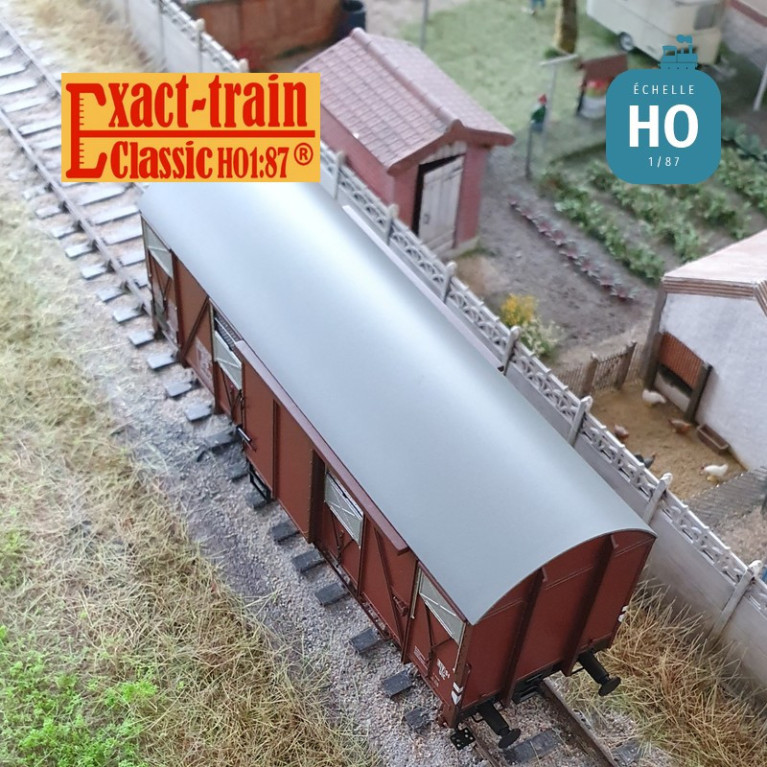 Wagon couvert type Gmms 60 EUROP DB Ep III HO Exact-Train EX21001 - Maketis Wagon couvert type Gmms 60 EUROP DB Ep III HO Exact-Train EX21001 - Maketis