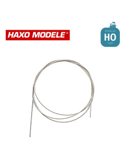 Micro câble en acier tressé ø 0,55 50 cm HO Haxo Modèle HM00225