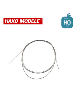 Micro câble en acier tressé ø 0,27 50 cm HO Haxo Modèle HM00224