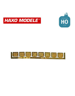 Grilles porte-étiquettes fixes wagon datant d'avant 1950 8 pcs HO Haxo Modèle HM44108  - Maketis