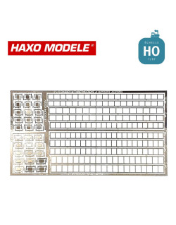 Planche 10 échelles différentes avec supports HO Haxo Modèle HM44136  - Maketis