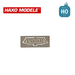 Plaque frontale ETENDARD moderne (année 70) HO Haxo Modèle HM44166  - Maketis