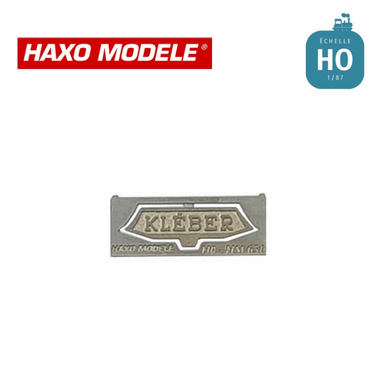 Plaque frontale KLEBER moderne (année 70) HO Haxo Modèle HM44169  - Maketis