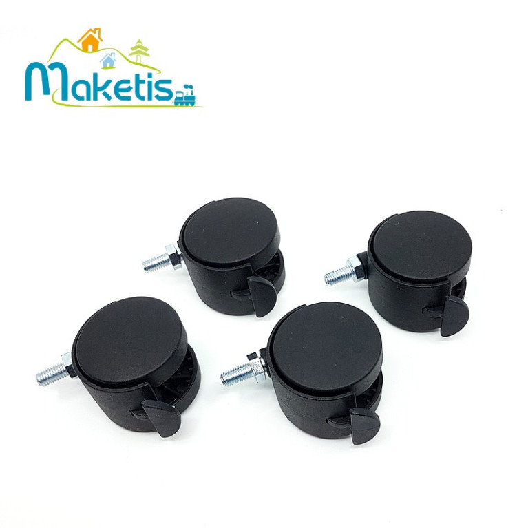 Roulettes avec frein 4 pcs pour Easy Module Maketis MOD95300  - Maketis