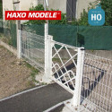 Portillon passage piéton 2 pcs HO Haxo Modèle HM45010 - Maketis