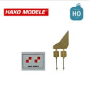 Piquet porte carré avec décalques 2 pcs HO Haxo Modèle HM45019 - Maketis
