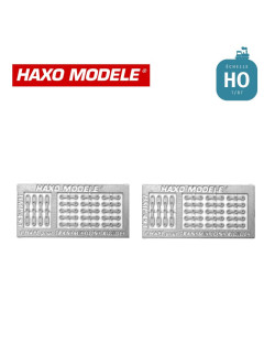 Chape de liaison et d'articulation 15 à un axe, 4 à 2 axes, HO Haxo Modèle HM45042