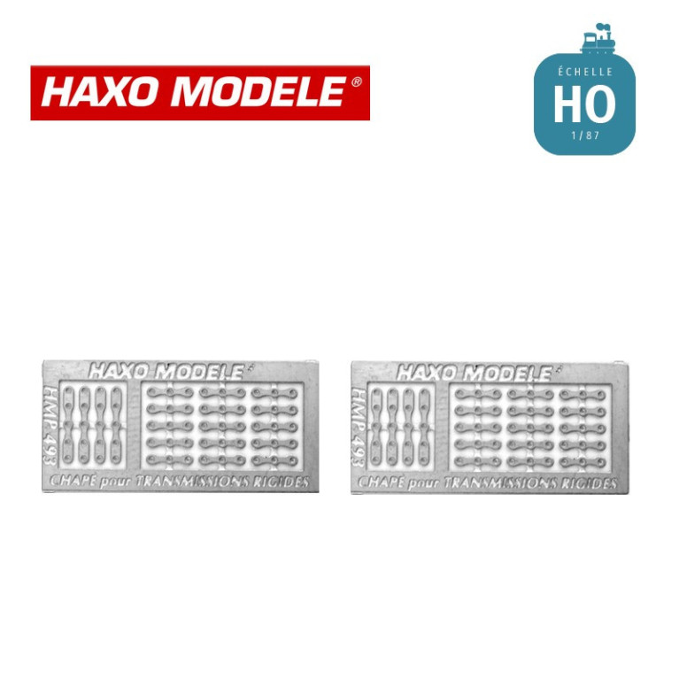 Chape de liaison et d'articulation 15 à un axe, 4 à 2 axes, HO Haxo Modèle HM45042  - Maketis