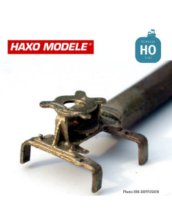 Poulie de renvoi d'angle pour transmission funiculaire HO Haxo Modèle HM45043  - Maketis