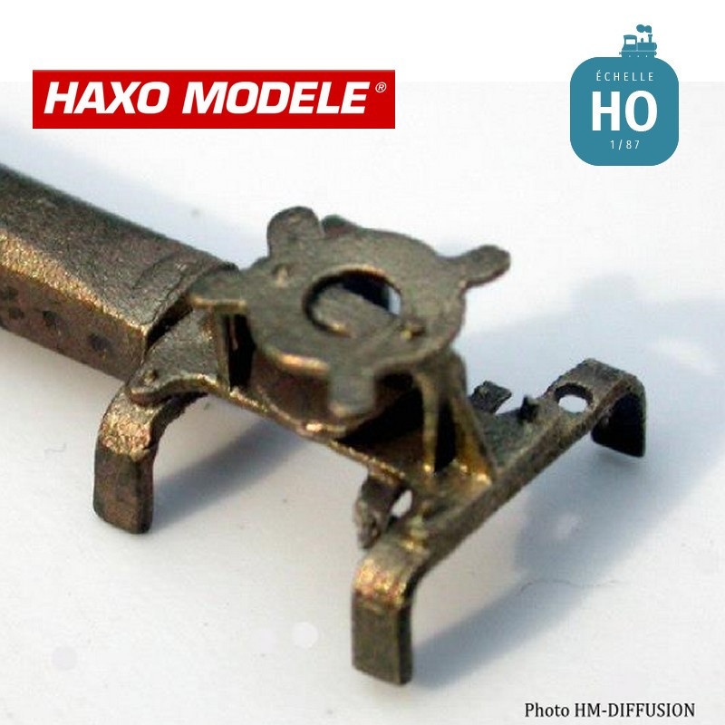 Poulie de renvoi d'angle pour transmission funiculaire HO Haxo Modèle HM45043  - Maketis