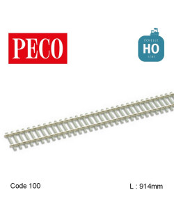 Rail flexible StreamLine 914mm traverses béton Code 100 HO Peco SL-103