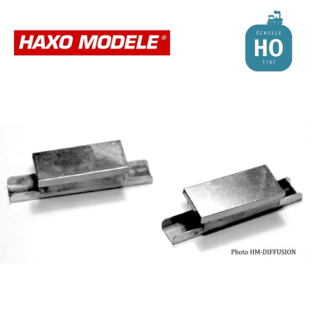 Boitier commande d'aiguillage par transmission rigide 4 pcs HO Haxo Modèle HM45058  - Maketis