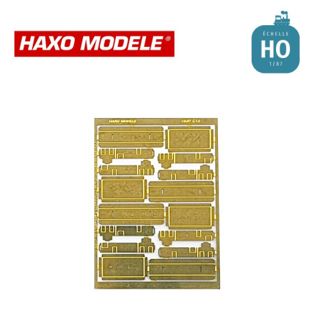 Boitier commande d'aiguillage par transmission rigide 4 pcs HO Haxo Modèle HM45058  - Maketis