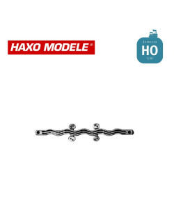 Crocodile ondulé asymétrique spécial dépôt + 2 pancartes dépôt HO Haxo Modèle HM45062  - Maketis