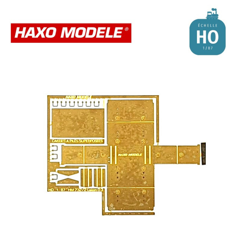 Caisse à pile double empilée HO Haxo Modèle HM45063  - Maketis