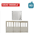 Guérite de PN avec toit en tôle ondulé HO Haxo Modèle HM45064 - Maketis