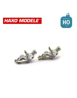 Conducteurs de véhicules PL 4 pcs HO Haxo Modèle HM47055 (Fin de série) - Maketis