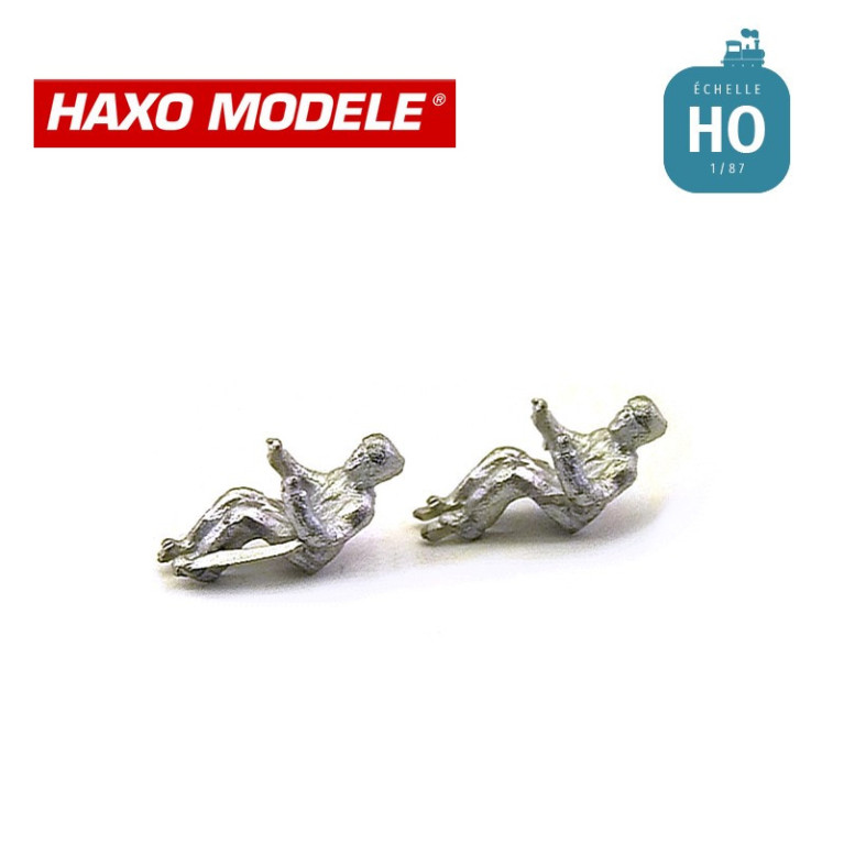 Conducteurs de véhicules PL 4 pcs HO Haxo Modèle HM47055 (Fin de série)  - Maketis
