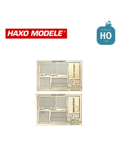 Containers type Box palettes grillagés 2 pcs HO Haxo Modèle HM47065