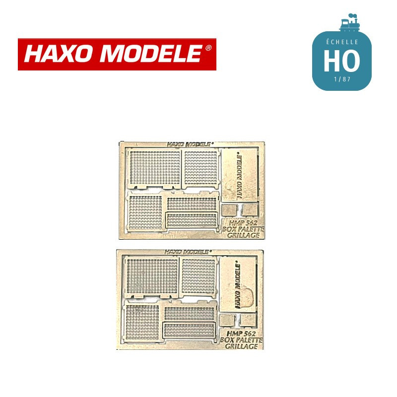 Containers type Box palettes grillagés 2 pcs HO Haxo Modèle HM47065 - Maketis