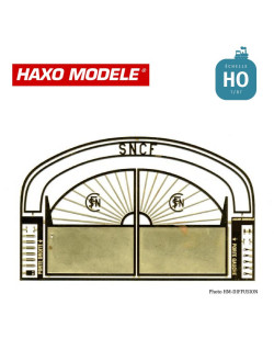 Porte de dépôt ou autre installation SNCF ajourée HO Haxo Modèle HM49002  - Maketis