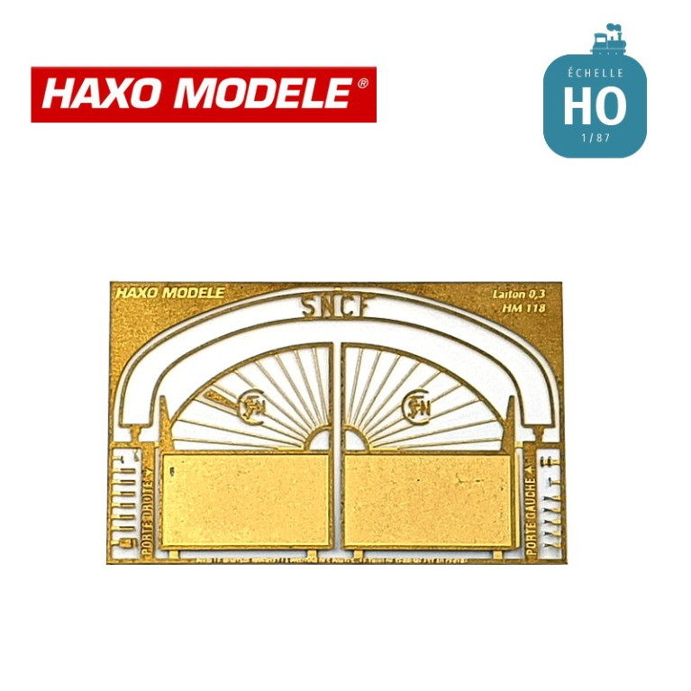 Porte de dépôt ou autre installation SNCF ajourée HO Haxo Modèle HM49002  - Maketis