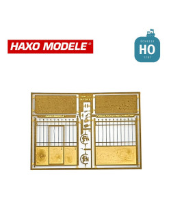 Porte charretière pour installation SNCF HO Haxo Modèle HM49004  - Maketis