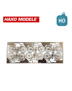 Planche de vélos (4 hommes + 2 femmes) HO Haxo Modèle HM49005