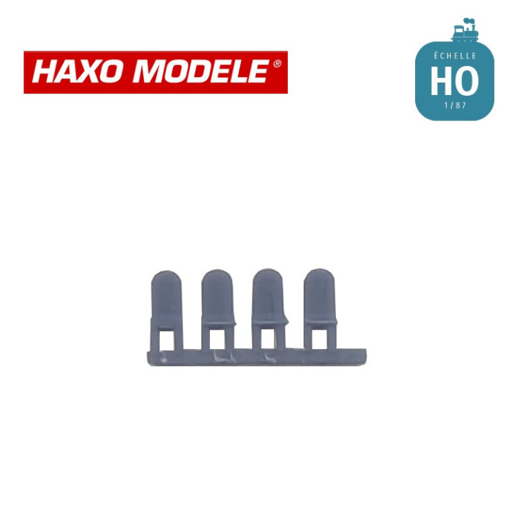 Bornes kilométriques 4 pcs HO Haxo Modèle HM49006 (Fin de série)  - Maketis