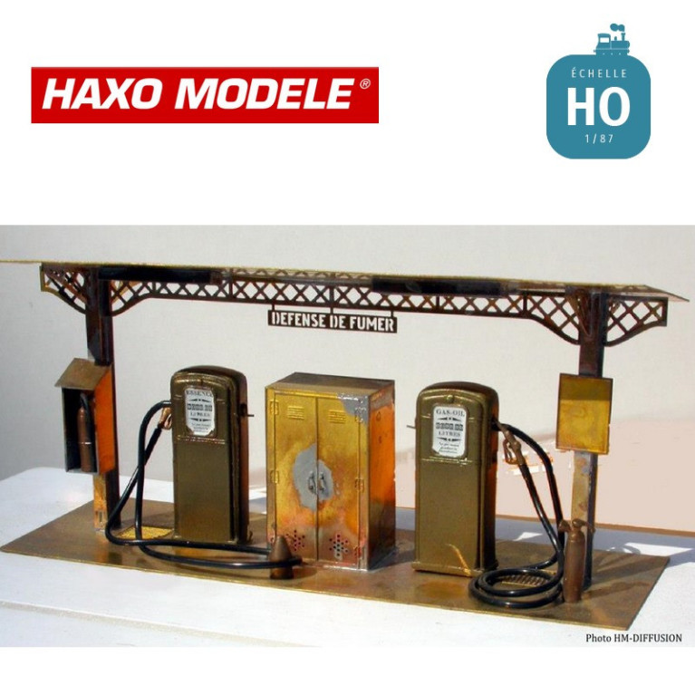 Station service locomotives diesel et autorails en kit HO Haxo Modèle HM45024  - Maketis