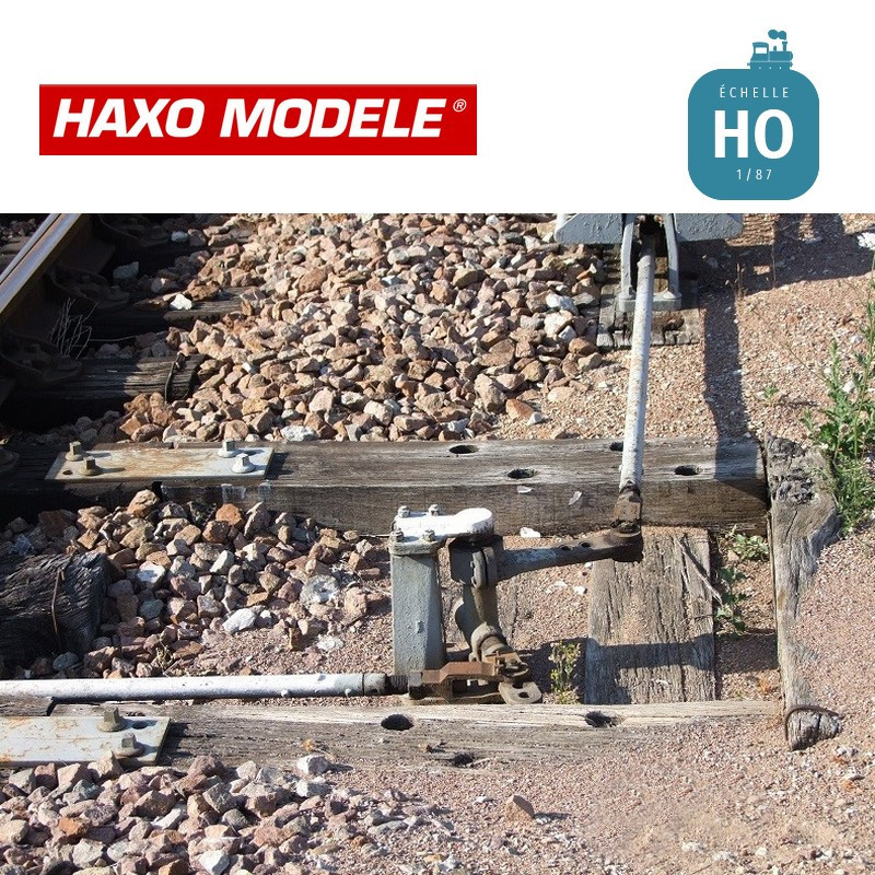 Renvoi d'angle unifié SNCF transmission rigide Droite ou Gauche HO Haxo Modèle HM45056 - Maketis