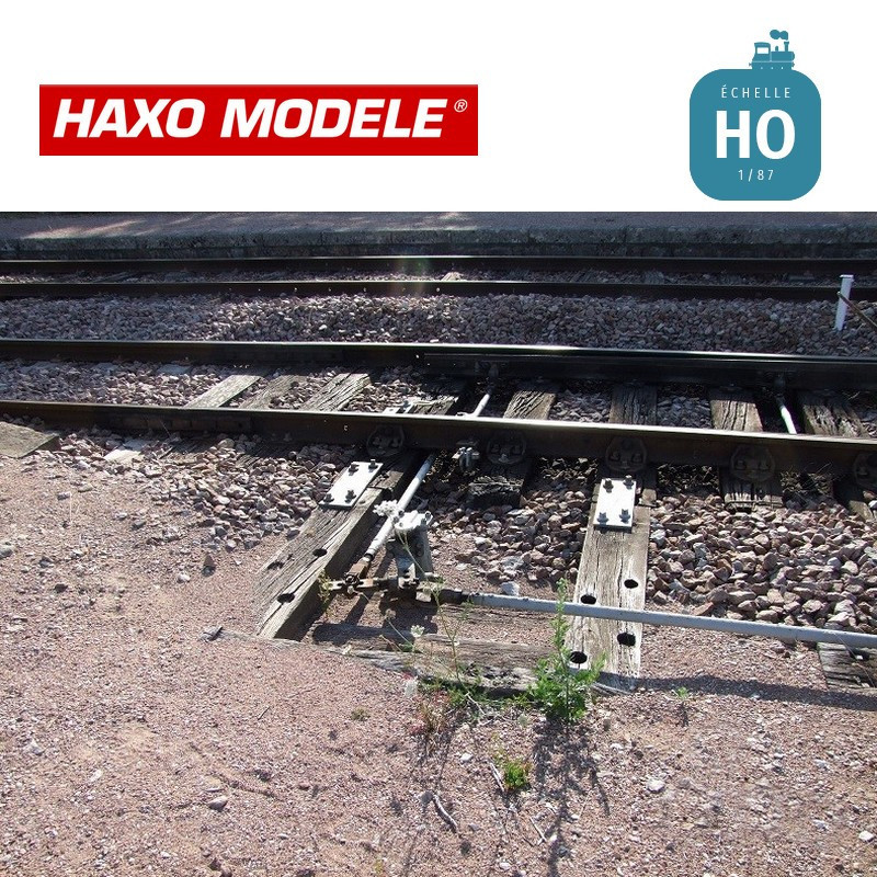 Renvoi d'angle unifié SNCF transmission rigide Droite ou Gauche HO Haxo Modèle HM45056  - Maketis