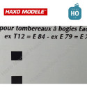 Planche de déco pour tombereau à bois 2 x E84 et 2 x E73 Ep V HO Haxo Modèle HM44074 - Maketis