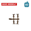 Boisseau OCEM plateau rectangulaire 1 bout biseauté HO Haxo Modèle HM84045 - Maketis