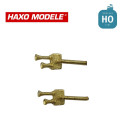 Trompe sanor double autorails diesel 2 pcs HO Haxo Modèle HM84061 - Maketis