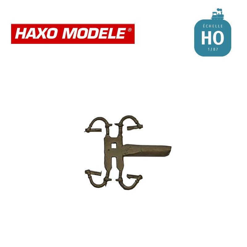 Demi-accouplement de frein à air 2 paires HO Haxo Modèle HM84003 - Maketis