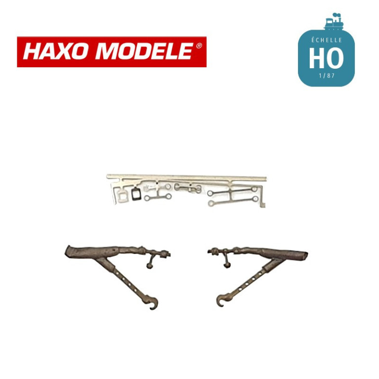 Attelages à vis, 1 paire à assembler HO Haxo Modèle HM84012  - Maketis