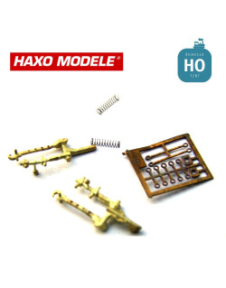 Attelages à vis, 1 paire à assembler HO Haxo Modèle HM84012 - Maketis