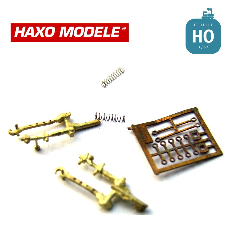 Attelages à vis, 1 paire à assembler HO Haxo Modèle HM84012 - Maketis