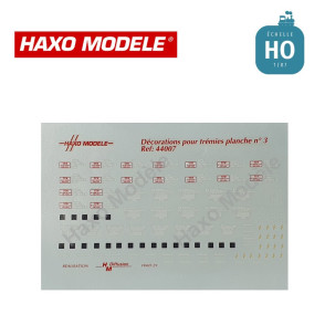Planche déco n° 3 pour trémies Jouef Fad Ep IV HO Haxo Modèle HM44007  - Maketis