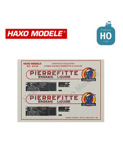 Déco citerne "Pierrefitte" tête de Gaulois SNCF Ep III HO Haxo Modèle HM44148  - Maketis