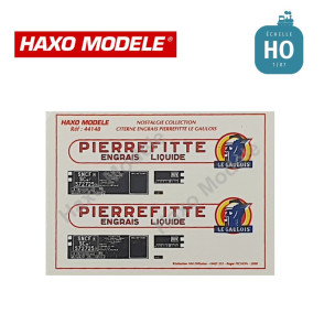 Déco citerne "Pierrefitte" tête de Gaulois SNCF Ep III HO Haxo Modèle HM44148  - Maketis