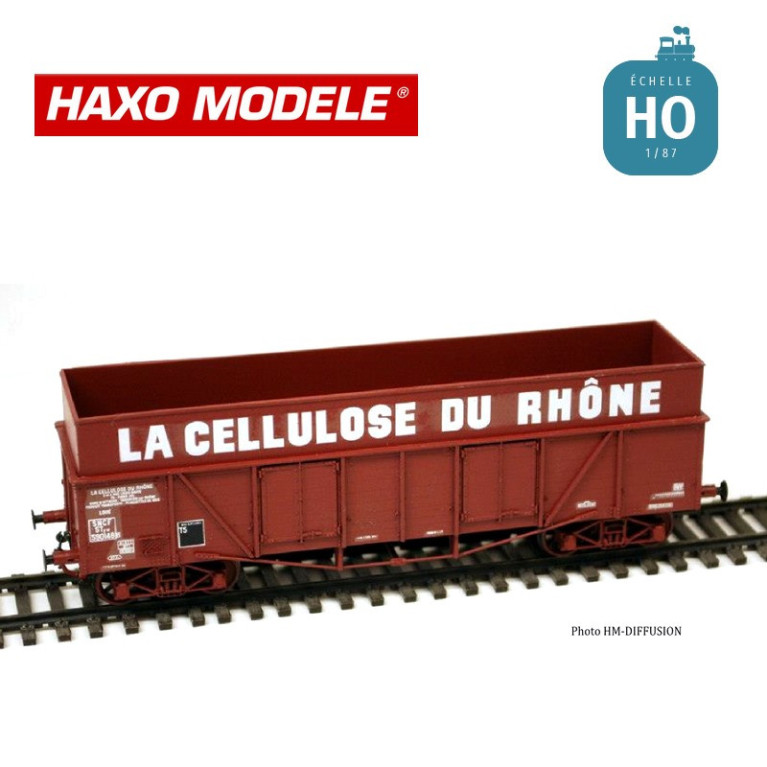 Planche déco tombereau "La Cellulose du Rhône" SNCF Ep III et IV HO Haxo Modèle HM44184  - Maketis