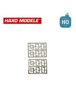 Supports de lanternes OCEM 16 hauts et 8 bas HO Haxo Modèle HM44053  - Maketis