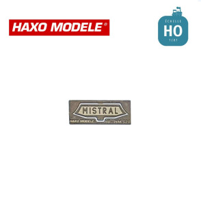 Plaque frontale MISTRAL moderne (année 70) HO Haxo Modèle HM44158  - Maketis