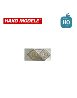 Plaques constructeur "BDR" locotracteur 2 pcs HO Haxo Modèle HM44175  - Maketis
